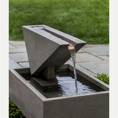 Ultra Modern Triad Outdoor Water Fountain | Kinsey Garden Decor | Water ...