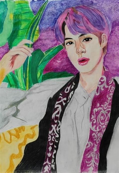 Jin fanart💜💜 | ARMY INDIA Amino