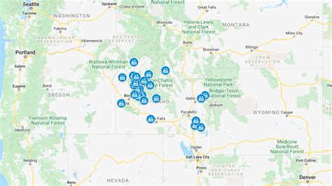 Idaho Hot Springs Map – Detailed Map and List on Hot Springs in Idaho ...