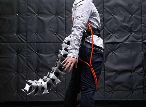 researchers at keio university in japan have developed a robotic tail inspired by the way ...