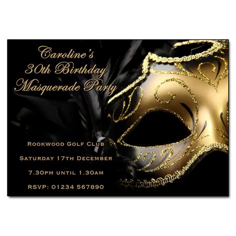 Masquerade Party Invitation | Masquerade Invitations