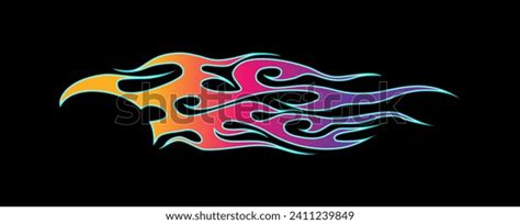 Flame Car Sticker Tribal Flame Car Stock Vector (Royalty Free) 2411239849 | Shutterstock