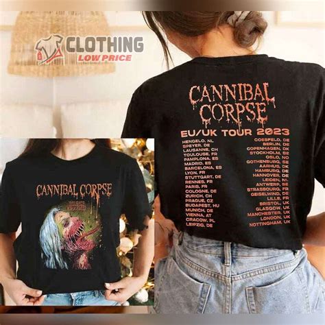 Cannibal Corpse Tour 2023 Shirt, Cannibal Corpse US-UK Tour Concert ...