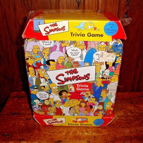 Tin measures 7 1/2" wide--10" long. | eBay! | Simpsons trivia, Trivia games, Trivia