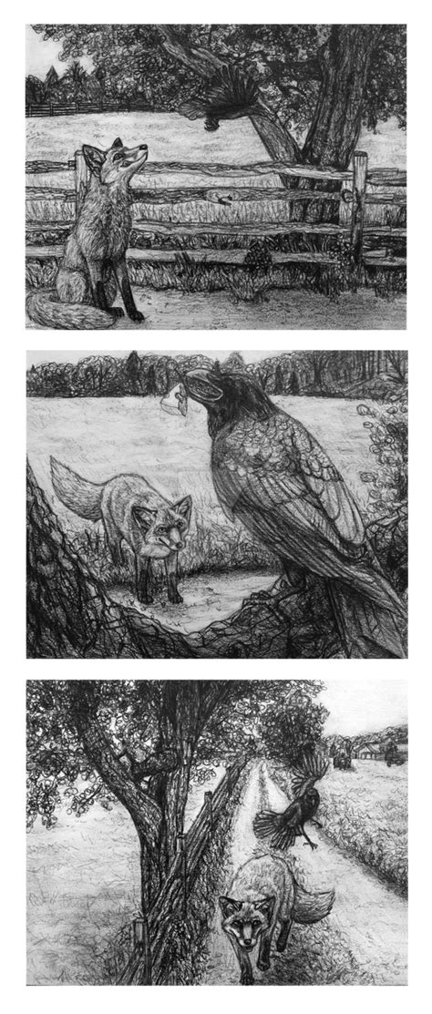 The Fox and The Crow Fable by SucittarSucivron on DeviantArt