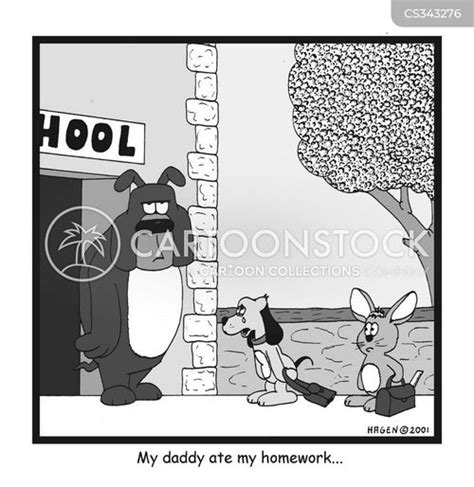 My Dog Ate My Homework Cartoons and Comics - funny pictures from CartoonStock