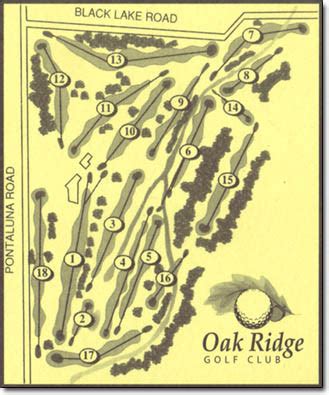 Course Layout – Oak Ridge Golf Club Muskegon MI