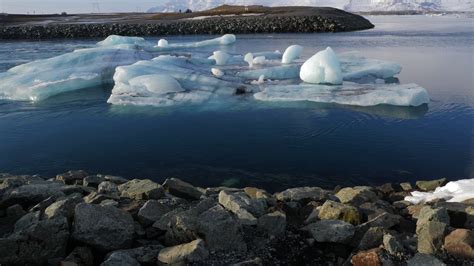 Iceland View Of Beautiful Glacier Lagoon In Winter With Iceberg 5 Stock ...