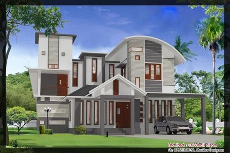 2023 Square Feet 5BHK Kerala Modern Home Design With Plan - Home Pictures