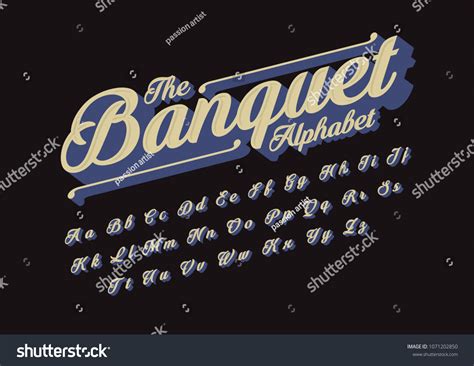 Vector Vintage Cursive Font Alphabet Stock Vector (Royalty Free) 1071202850 | Shutterstock