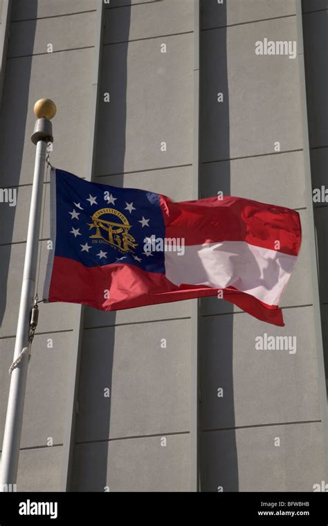 State Flag Of Georgia Atlanta Stock Photo - Alamy