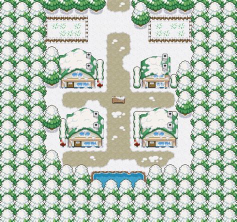 Winter Twinleaf Town by Midnitez-REMIX on DeviantArt