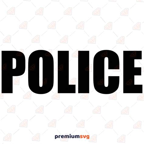 Police Vector Logo SVG | PremiumSVG