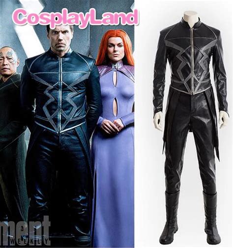 TV Show Inhumans Black Bolt Cosplay Costume Superhero Halloween Costumes Cosplay Blackagar ...