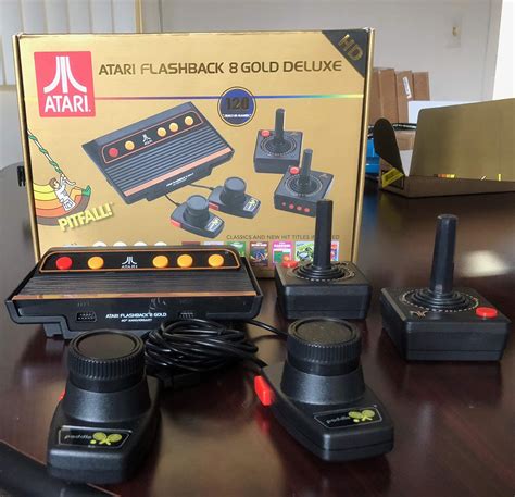 Atari Flashback 8 Gold Console HDMI 120 Games 2 Wireless Controllers: Video Games Atari Games ...