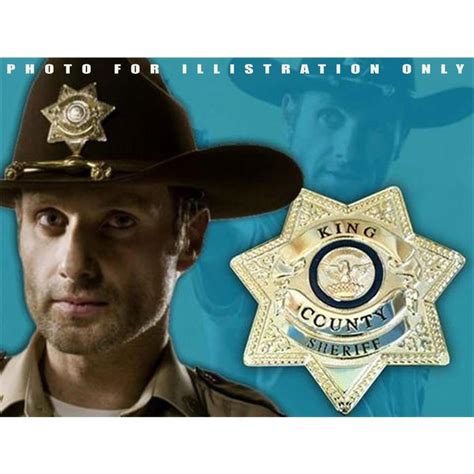 Rick Grimes "THE WALKING DEAD" King County Sheriff Prop Badge (Breast) Closeout on eBid United ...