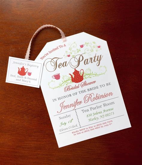 Tea Party Bridal Shower Invitations | Etsy