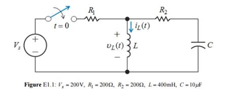 Solved 1) find time constant of the RL circuit. determine | Chegg.com