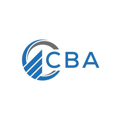 CBA Flat accounting logo design on white background. CBA creative ...