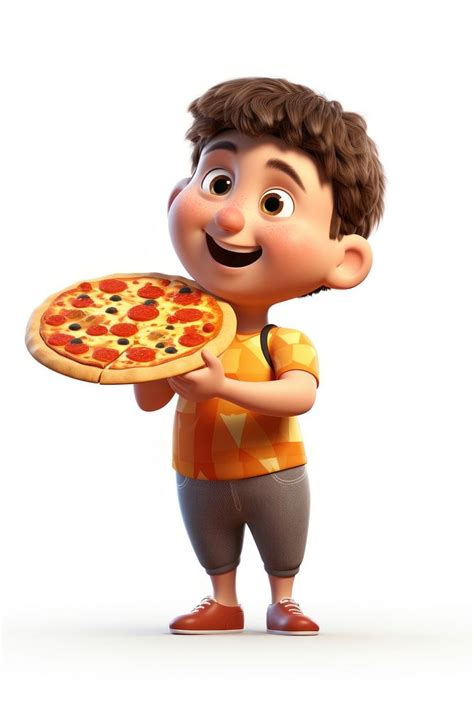 Cartoon pizza smiling eating. | Premium Photo Illustration - rawpixel