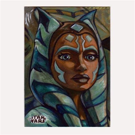 Star Wars Clone Wars Ahsoka Tano Acrylic Painting by LeeLightfoot ...