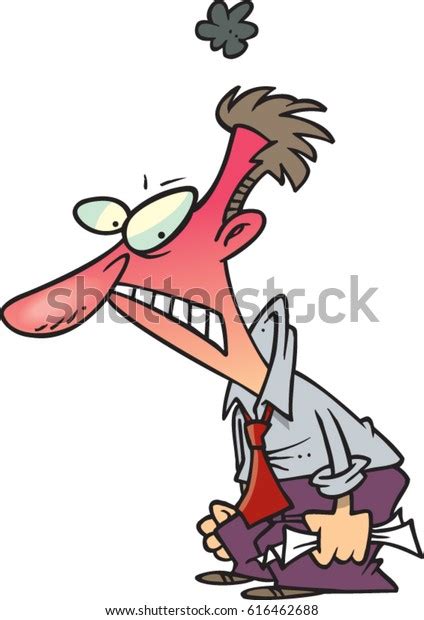 Cartoon Ticked Off Man Stock Vector (Royalty Free) 616462688 | Shutterstock