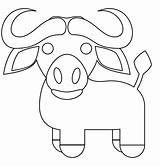 Water Buffalo coloring Page  Free Printable Coloring Pages sketch template