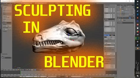 Blender sculpting - YouTube