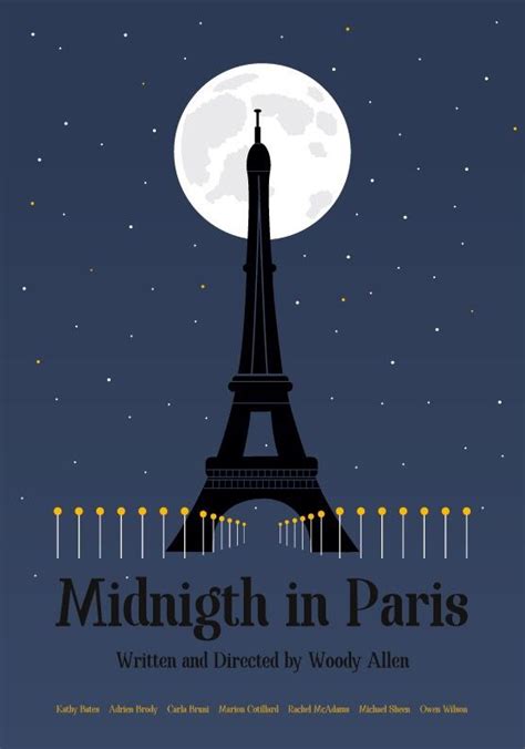 Midnight in Paris: Prom Poster | Movie posters minimalist, Paris poster, Prom poster design