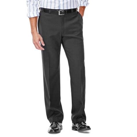 Haggar Men's Repreve Stria Dress Pants - Black, 38 x 30 in - Fry’s Food ...