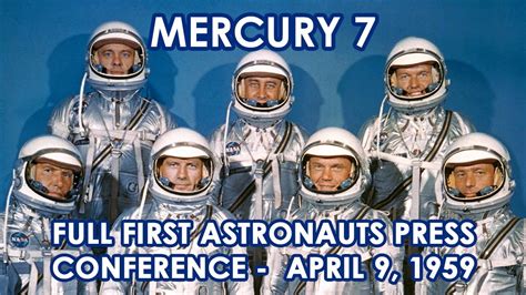 Mercury 7 Astronauts Presentation - Carpenter, Cooper, Glenn, Grissom ...