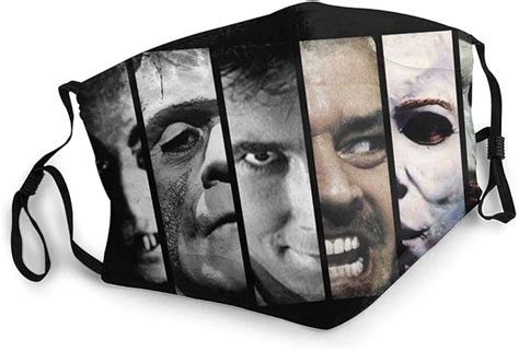 Amazon.com: Classic Horror Movie Monsters Adult Mouth Mask Anti-Dust ...