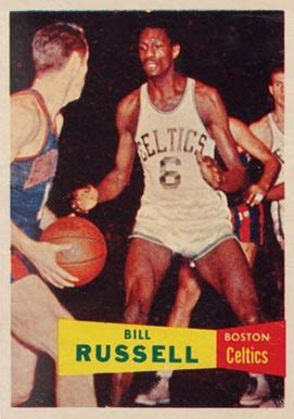 1957 Topps Bill Russell #77 Basketball Card Value Price Guide