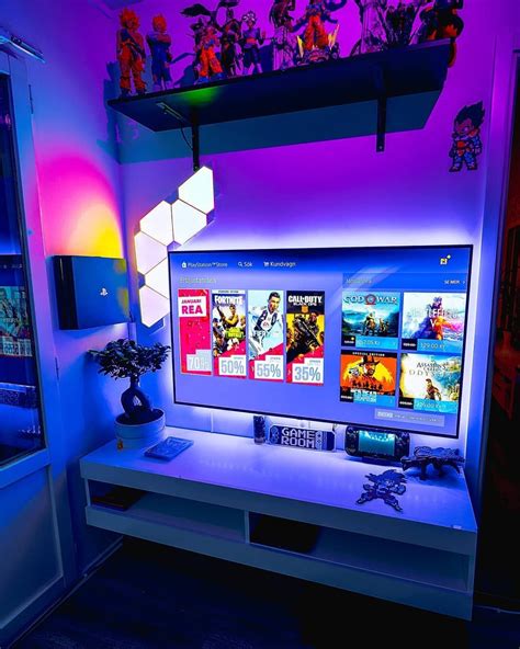 Best Gaming Entertainment Centers & TV Stand Setup Ideas | Gridfiti ...