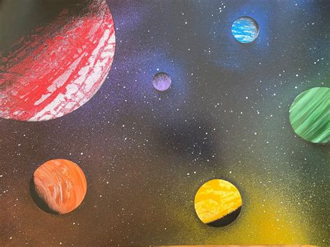 Spray Paint Art Rainbow Galaxy - Etsy