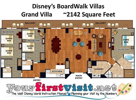 30+ old key west 3 bedroom villa floor plan Boardwalk villas disney bedroom villa dvc floor ...