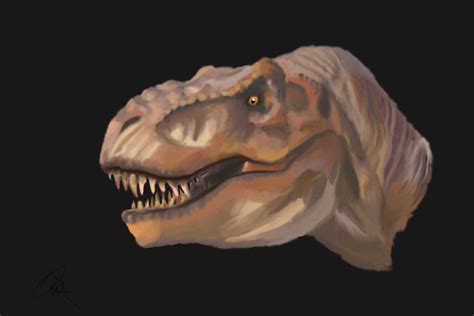 Jurassic Park T-rex Painting by yankeetrex on DeviantArt