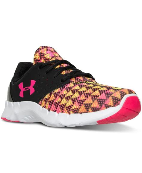 Under Armour Girls' Flow Print Running Sneakers from Finish Line ...