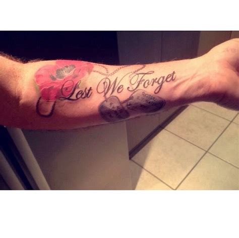 Lest we forget | Remembrance tattoos, Tattoos, Wrist tattoos for guys