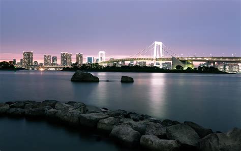 [OC] Rainbow Bridge, Odaiba : r/japanpics