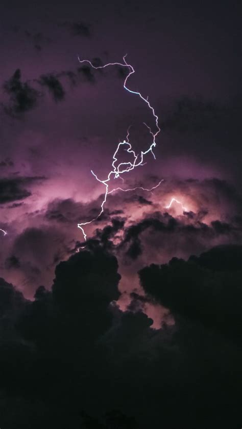 Lightning In Clouds Bj Wallpaper - [2160x3840]