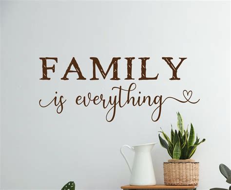 Family Wall Decal With Quote family is Everything - Etsy