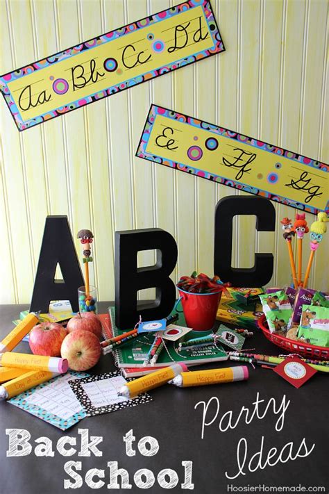 Back to School Party Ideas - Hoosier Homemade