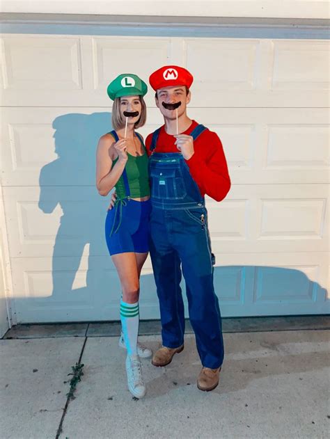 Mario & Luigi | Cute couple halloween costumes, Couples halloween outfits, Cute couples costumes