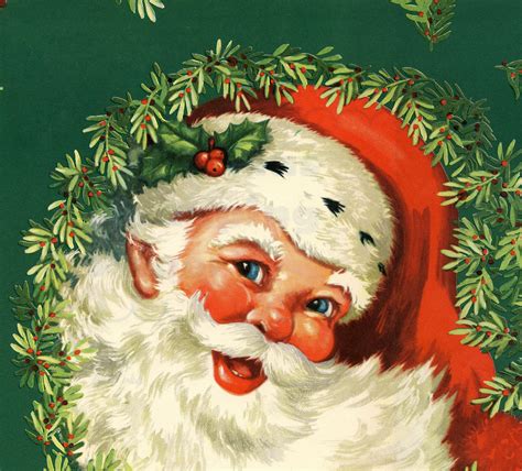 Vintage Santa Christmas Desktop Wallpapers - Top Free Vintage Santa ...