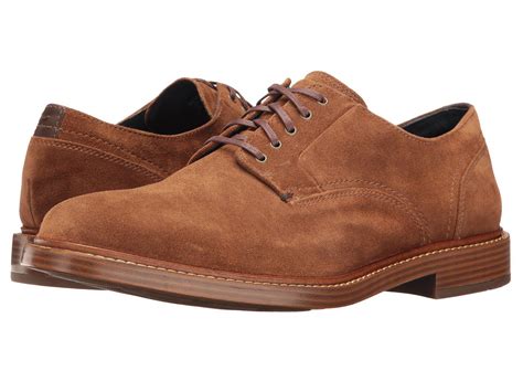 Cole Haan Lace Adams Plain Ox (bourbon Suede) Men's Plain Toe Shoes in ...