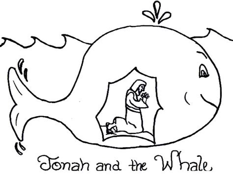 Story of Jonah and the Whale Coloring Page NetArt - Iky Coloring and ...