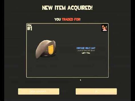 TF2 - Trading For a Vintage Bills Hat - YouTube