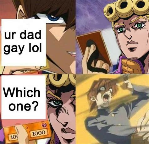 defintly the funniest giorno meme : r/JoJoMemes