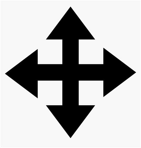 Free All Direction Arrows Icon Png Vector - Arrows In 4 Directions ...